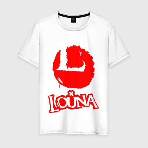 Мужская футболка хлопок Louna red logo