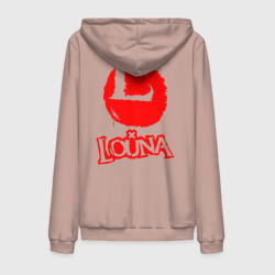 Мужская толстовка на молнии хлопок Louna red logo