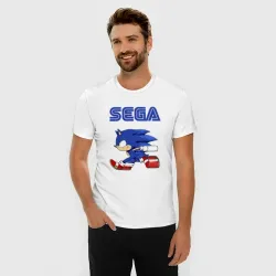 Мужская футболка хлопок Slim SEGA. - фото 2