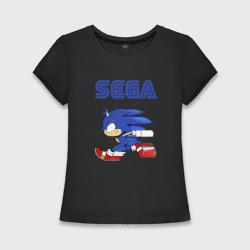 Женская футболка хлопок Slim SEGA.