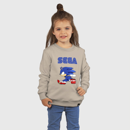 Детский свитшот хлопок SEGA., цвет миндальный - фото 3