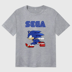 Женская футболка хлопок Oversize SEGA.