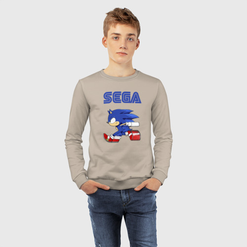 Детский свитшот хлопок SEGA., цвет миндальный - фото 7