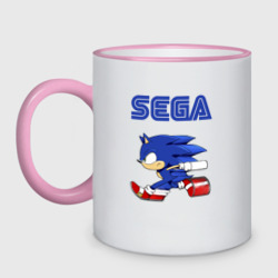 Кружка двухцветная SEGA.