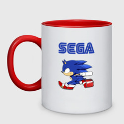 Кружка двухцветная SEGA.