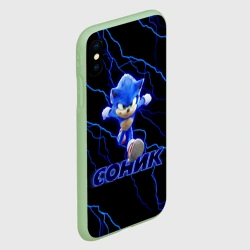 Чехол для iPhone XS Max матовый Соник - фото 2