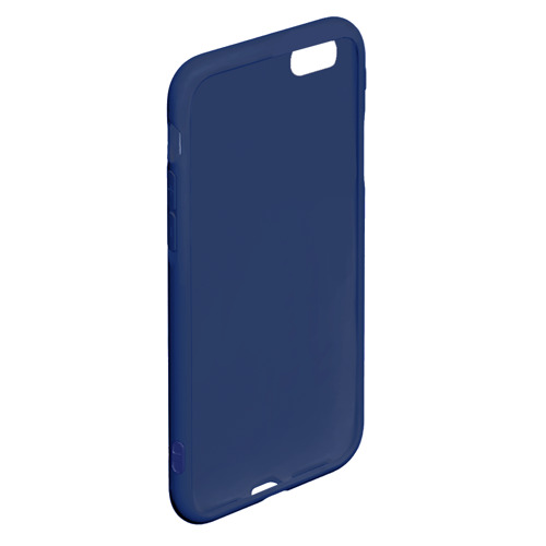 Чехол для iPhone 6/6S матовый Кот Британец, цвет темно-синий - фото 4