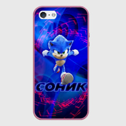 Чехол для iPhone 5/5S матовый Соник