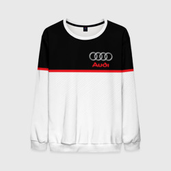 Мужской свитшот 3D Audi sport white and black