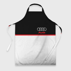 Фартук 3D Audi sport white and black