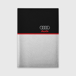 Обложка для автодокументов Audi sport white and black