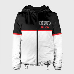 Женская куртка 3D Audi sport white and black