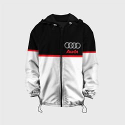 Детская куртка 3D Audi sport white and black