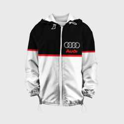 Детская куртка 3D Audi sport white and black
