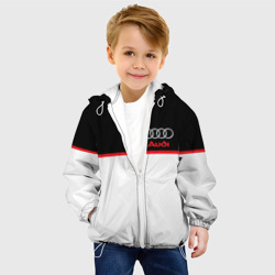 Детская куртка 3D Audi sport white and black - фото 2