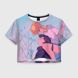 Женская футболка Crop-top 3D Sailor moon