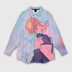 Мужская рубашка oversize 3D Sailor moon