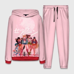 Женский костюм с толстовкой 3D Pink Sailor moon