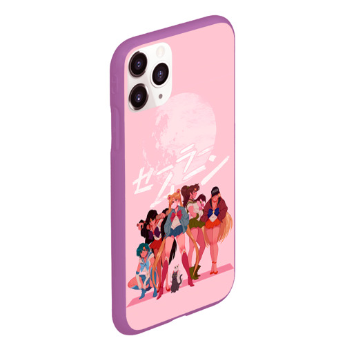 Чехол для iPhone 11 Pro Max матовый Pink Sailor moon, цвет фиолетовый - фото 3