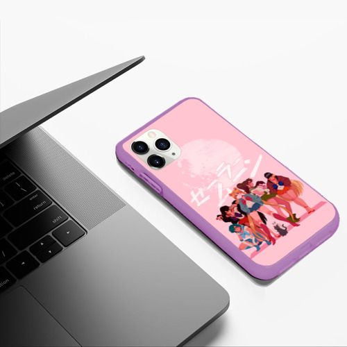 Чехол для iPhone 11 Pro Max матовый Pink Sailor moon, цвет фиолетовый - фото 5