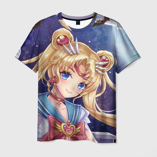 Мужская футболка 3D Sailor moon, цвет 3D печать