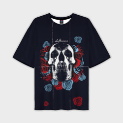 Мужская футболка oversize 3D Deftones Rose