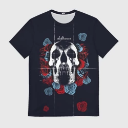 Мужская футболка 3D Deftones Rose