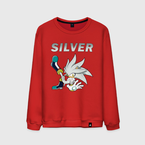 Мужской свитшот хлопок Sonic Silver, цвет красный