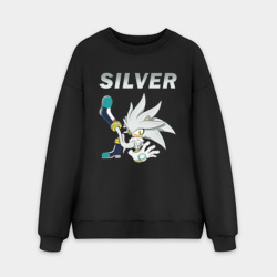 Мужской свитшот oversize без начеса хлопок Sonic Silver