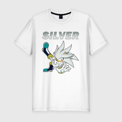 Мужская футболка хлопок Slim Sonic Silver