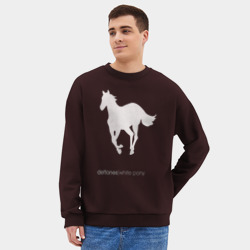 Мужской свитшот oversize без начеса хлопок White Pony - фото 2