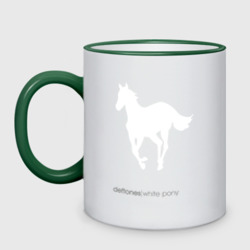 Кружка двухцветная White Pony