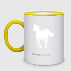 Кружка двухцветная White Pony