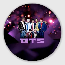 Круглый коврик для мышки BTS
