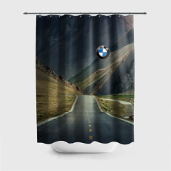 Штора 3D для ванной BMW