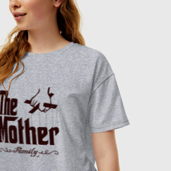 Женская футболка хлопок Oversize The Mother - фото 2
