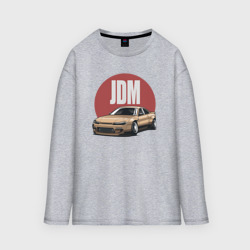 Женский лонгслив oversize хлопок JDM Japanese Domestic Market