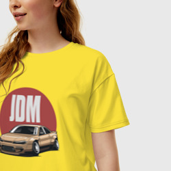 Женская футболка хлопок Oversize JDM Japanese Domestic Market - фото 2