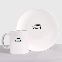 Набор: тарелка + кружка Street racing Drift Дрифтер