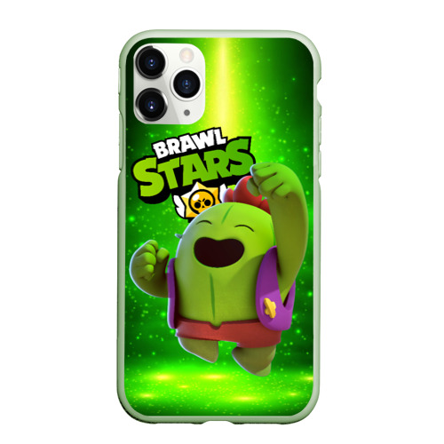 Чехол для iPhone 11 Pro матовый с принтом Brawn stars Spike Спайк, вид спереди #2