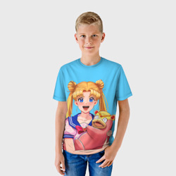 Детская футболка 3D Сейлор и слоупок - фото 2