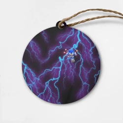 Деревянная игрушка круг Sonic