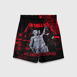 Детские спортивные шорты 3D Metallica