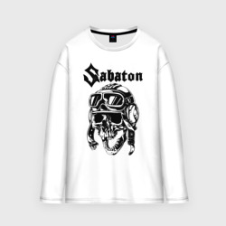 Мужской лонгслив oversize хлопок Sabaton