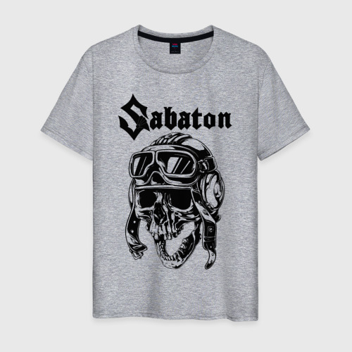 Мужская футболка хлопок Sabaton, цвет меланж