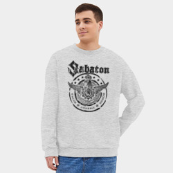 Мужской свитшот oversize без начеса хлопок Sabaton - фото 2