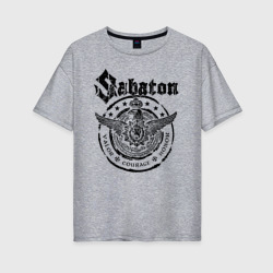 Женская футболка хлопок Oversize Sabaton