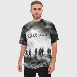 Мужская футболка oversize 3D Sabaton - фото 2