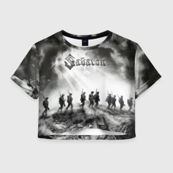 Женская футболка Crop-top 3D Sabaton