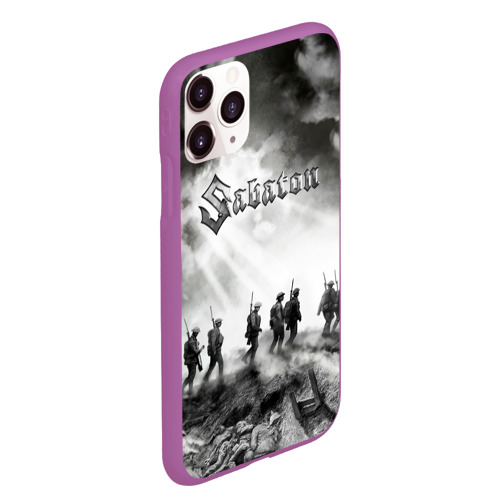 Чехол для iPhone 11 Pro Max матовый Sabaton, цвет фиолетовый - фото 3